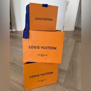 Set of 3 Louis Vuitton Shopping Bags- NEW